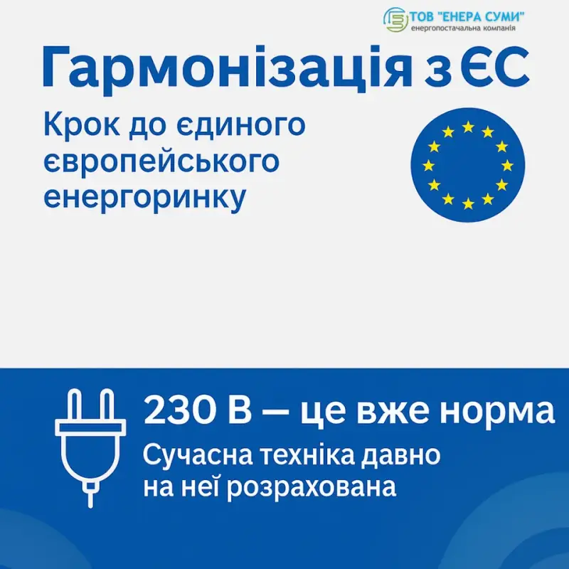 Україна офіційно переходить на стандарт напруги 230 В: що це означає для споживачів