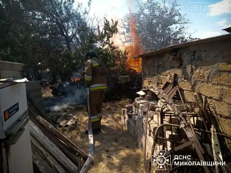 На Миколаївщині за добу сталося 36 пожеж, одну з яких спричинив обстріл